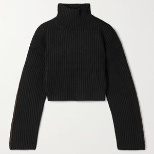 Acne studios ribbed wool cropped turtleneck XS